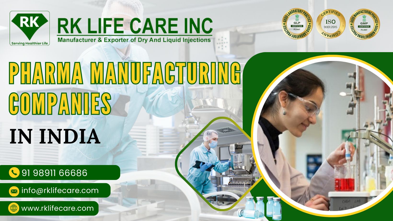 Pharma manufacturing companies | RK LIFE CARE INC